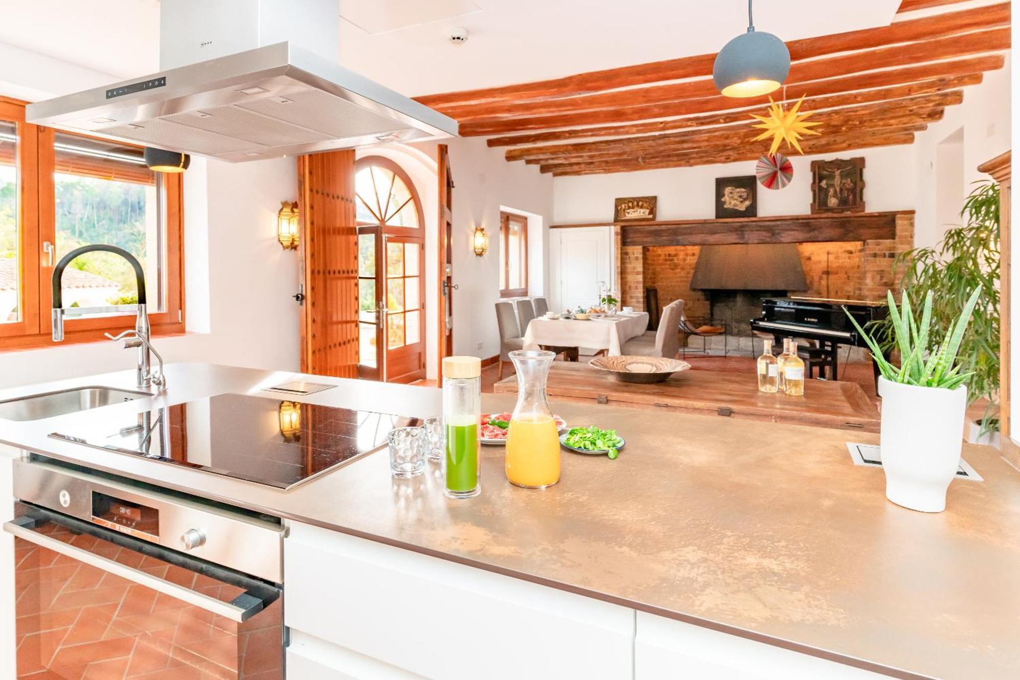 La Terraza - Grosszuegiges Appartment In Katalanischer Masia Sant Iscle De Vallalta Zewnętrze zdjęcie